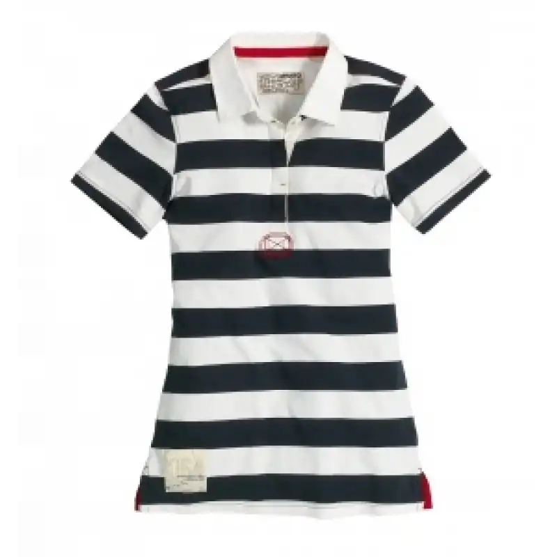 Musto Block Çizgili Polo Tişört, Kadın