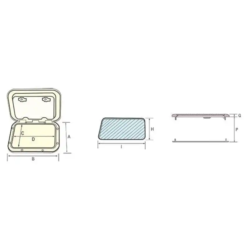 Nuova Rade plastik hatch 48X48CM
