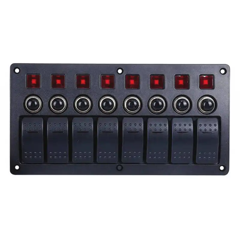 Otomatik Sigortalı ve Işıklı Switch Paneli - 8 Anahtar