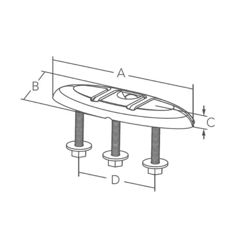 Paslanmaz Çelik Koç Boynuzu 202x72 mm