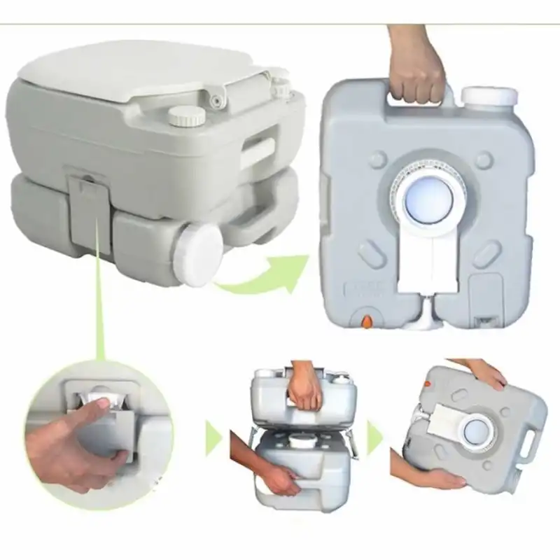 Porvaletti Lüks Portatif Tuvalet 12Lt Pis Su Tankı