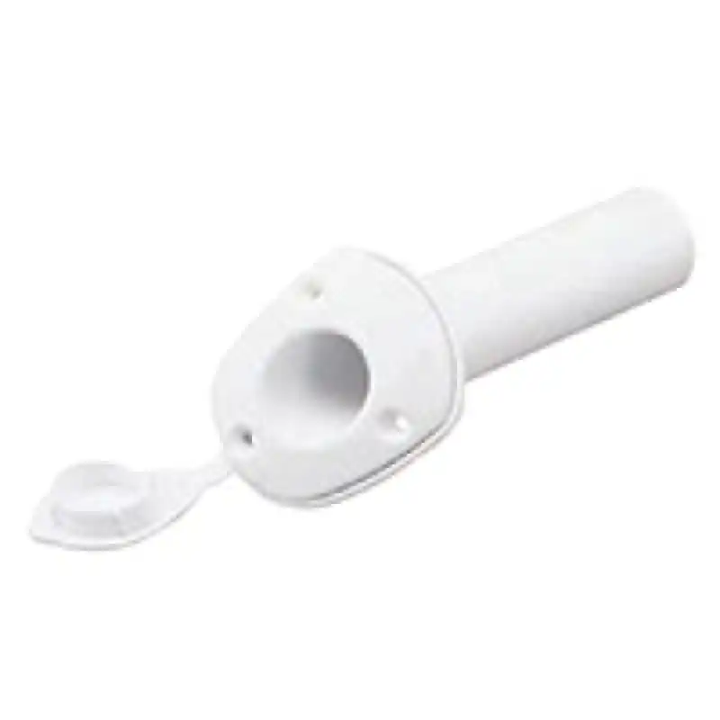 Rod Holder, W/ Cap, Plastik, Ø 40mm, H.230mm, Beyaz