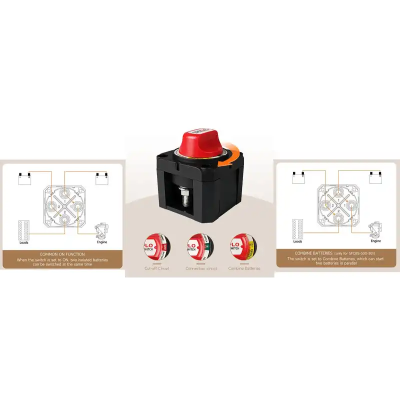 Seaflo Akü Şalteri 12-24V Çift Devreli 300 Amp