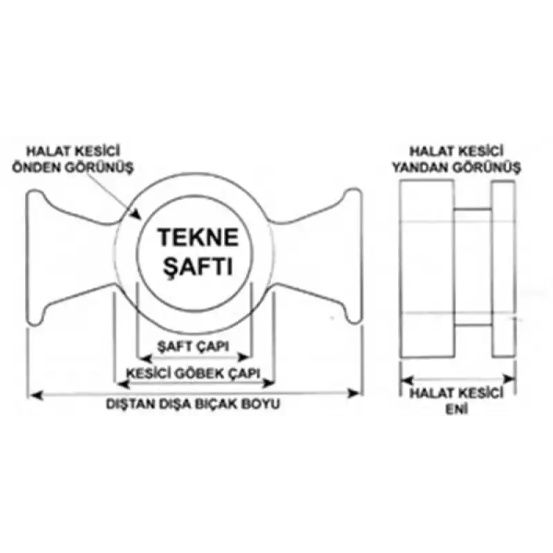 Spurs halat kesicileri F Ø 70mm