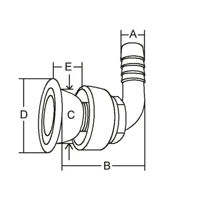 Tank havalandırma 90 DERECE 35MM