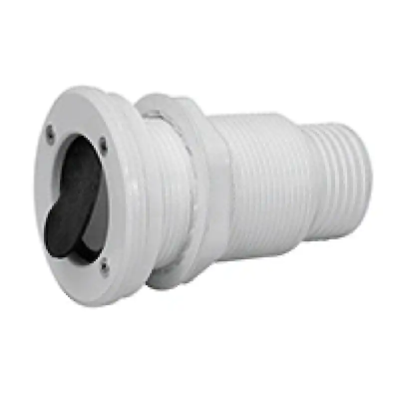 Lalizas Thru-Hull Ø55mm Geri Dönüş Valfi Hortum Ø45mm Beyaz