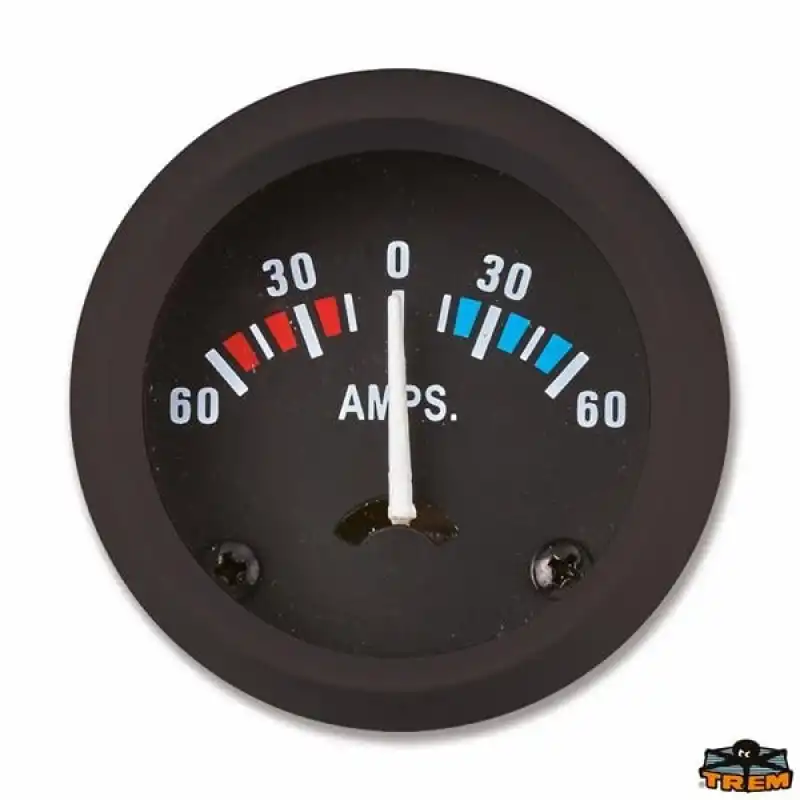 TREM ECO LINE Ampermetre 12V Siyah 60-60 Amper
