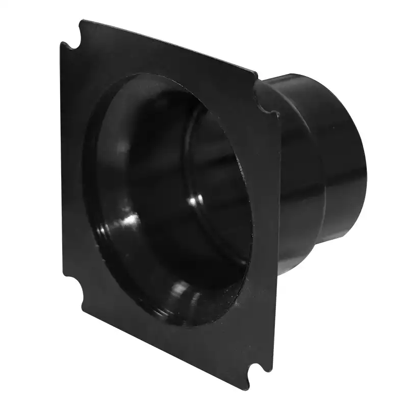 Lalizas Havalandırma Bağlantısı PVC Düz Ø65/75mm Siyah