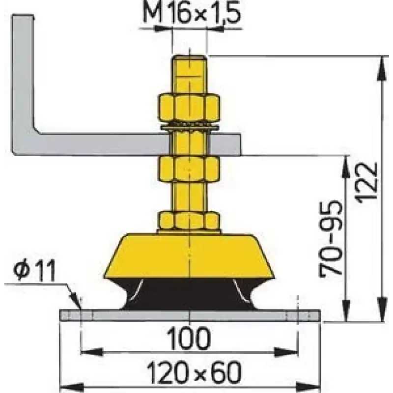 Vetus Esnek Motor Takozu