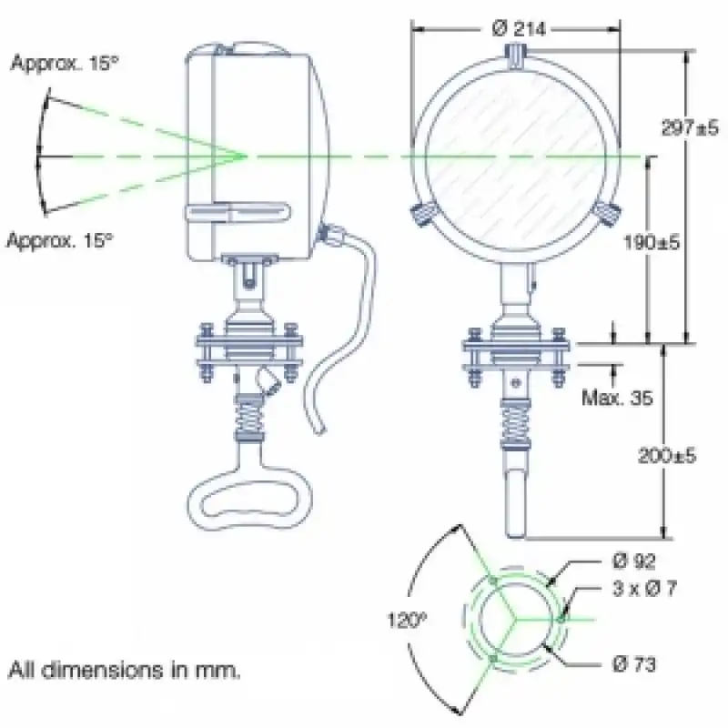 Vetus Zn215 Dhr 220 Kabin Kontrollü Projektör