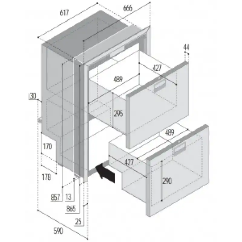 Vitrifrigo Buzdolabı. Dw180 Ocx2 Rfx