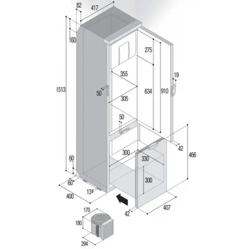 Vitrifrigo Buzdolabı SLIM150