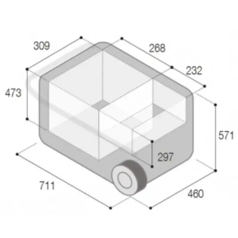 Vitrifrigo Portatif Buzdolabı-dondurucu. Model Vft60