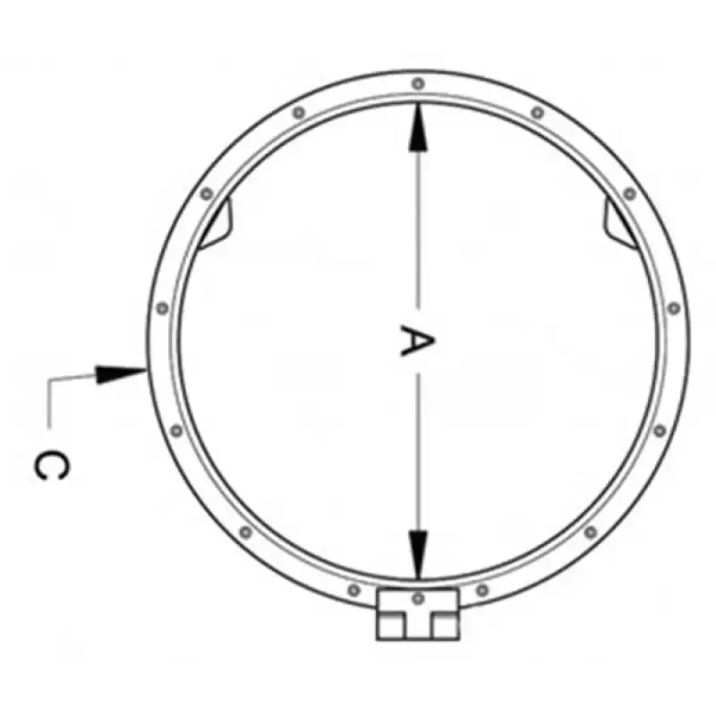 Yuvarlak modern hatch 419mm