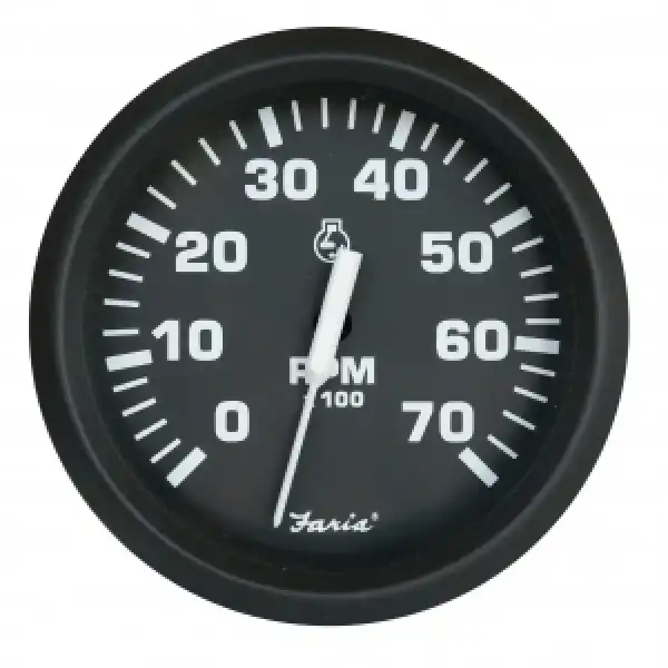 Faria Universal Outboard Devir Göstergesi, 0-7000 Rpm, 12v