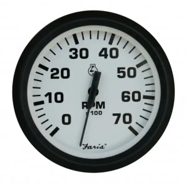 Faria Universal Outboard Devir Göstergesi, 0-7000 Rpm, 12v