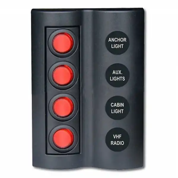 BFY Marin Sigortalı Switch Panel - 6 Anahtarlı