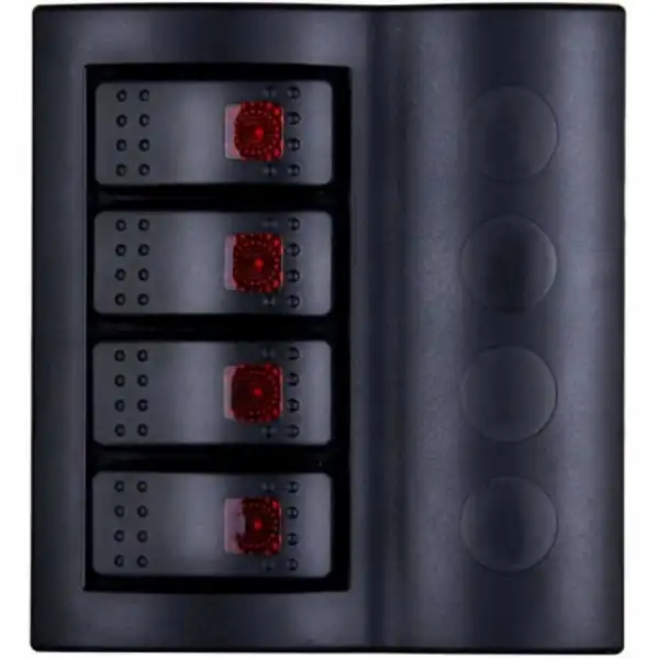 BFY Otomatik Sigortalı ve Işıklı Switch Panel - 8 Anahtarlı