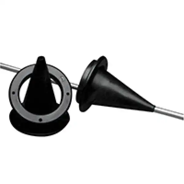 Kablo Körüğü/Plastik Embedded Ring, Ø 89mm, Cut-Out Ø 59mm, Siyah