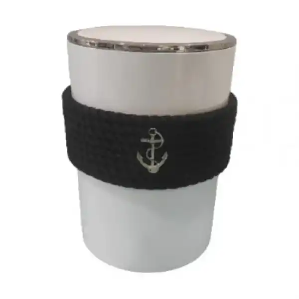 CaptainRA Beyaz Çöp Kovası Siyah