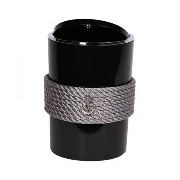 CaptainRA Siyah Çöp Kovası Gri