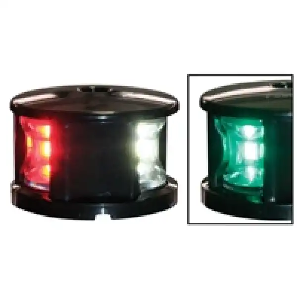 Fos Led 12 Üç Renkli Seyir Feneri, Siyah