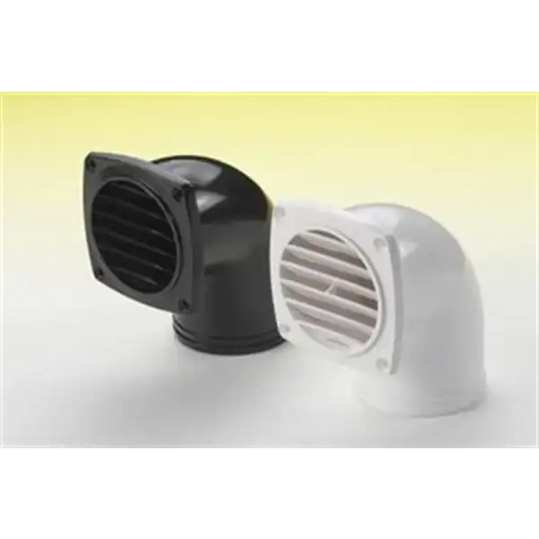HAVALANDIRMA, 90° HORTUM ADP. PLASTİK.BEYAZ Ø76MM