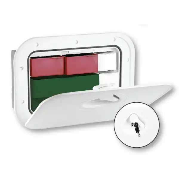 Nuova Rade Mid Line Çekmeceli Kilitli Hatch 278x378mm Beyaz