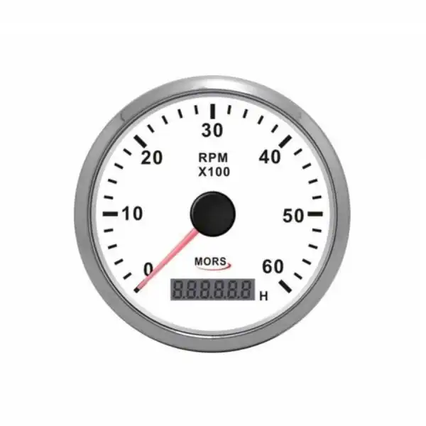 MORS Devir Göstergesi ve Motor Saati 6000RPM - Beyaz
