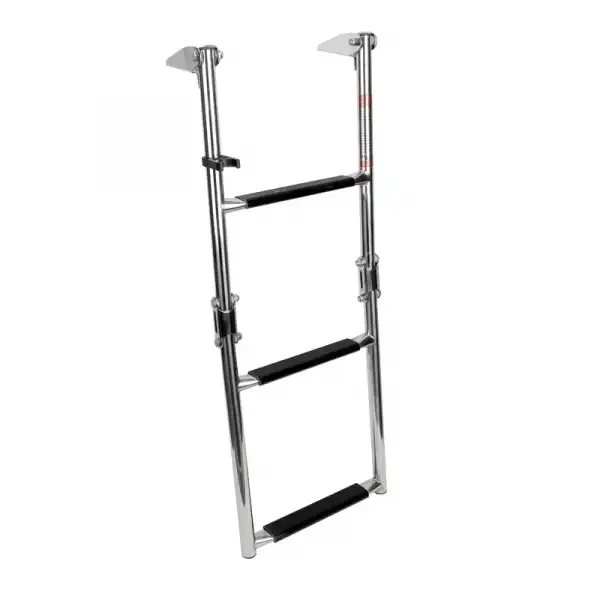 Platformlu Merdiven, 2+2 Basamak, İnox 316, Ø 22mm, 276X740mm