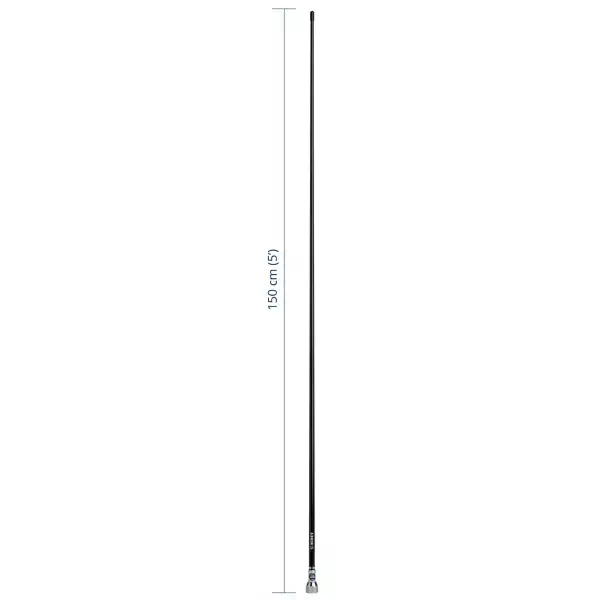 Scout Quick 2 Vhf Anteni Fiberglass 1.5 Metre Siyah
