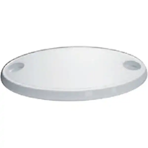 Table Top Oval W/2 Glassholders, 450X760mm, Asa Beyaz