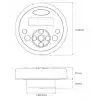 Aquatic AQ-wr-4f Lcd Ekranlı, Sabit, Kablolu Uzaktan Kumanda
