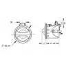 LAMP Dolap Kulpu Çevirmeli Ø50mm
