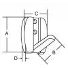 Elbise Askısı 50x28 mm.