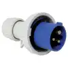 Lalizas Erkek Fiş Güvenlik Halkalı 16A 220-240V Mavi