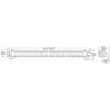 Hella Marine Sea Hawk-470 Kenar Aydınlatmalı Işık Barı