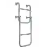 Katlanabilir Paslanmaz Krom Merdiven Genişlik: 24.5cm - 2+1 Basamak / 65cm