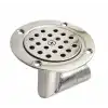 Krom Yer Süzgeçi Dirsekli 25 mm Çıkışlı