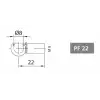 Mafsallı Amörtisör Başlığı PF22/M5/M8