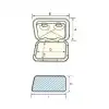 Nuova Rade Krome Plastik Kapak 370x375 mm