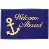 WelcomeMat,Destek Yüzlü,Pvc Mavi 40 X 60Cm