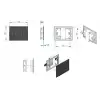 Planus Beyaz Full Glass Touch Panel 2 Butonlu