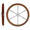 SAVORETTI T6N Modern Teak Dümen Simidi - 40cm
