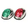 Seyir Feneri İskele+sancak Takım Led 12V, Krom Kapaklı