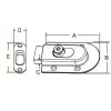 Sürgü Kilit Gömme Karşılık 100mm