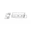 Sürgülü Kilit 123x32mm - Standart Karşılık