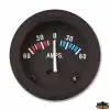 TREM ECO LINE Ampermetre 12V Siyah 60-60 Amper