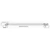 Yuvarlak modern hatch 610mm