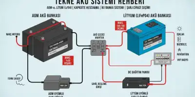Tekne Aküsü Nasıl Seçilir? AGM, Jel ve Lityum Karşılaştırması